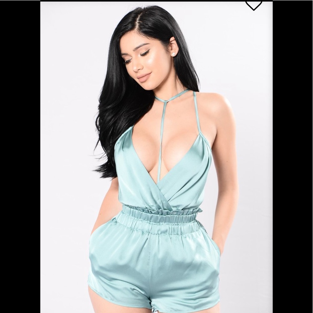 Satin romper